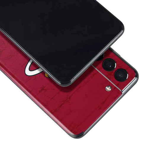 NBA Miami Heat Red Primary Logo Galaxy S21 Plus 5G Skin